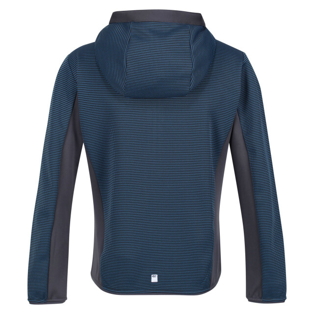 Regatta Kinder/kids highton full zip fleece jas UTRG7389_imperialblueindiagrey large
