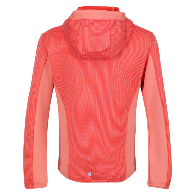 Regatta Kinder/kids highton full zip fleece jas UTRG7389_neonpeachfusioncoral large