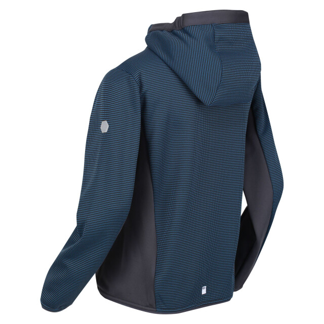 Regatta Kinder/kids highton full zip fleece jas UTRG7389_imperialblueindiagrey large