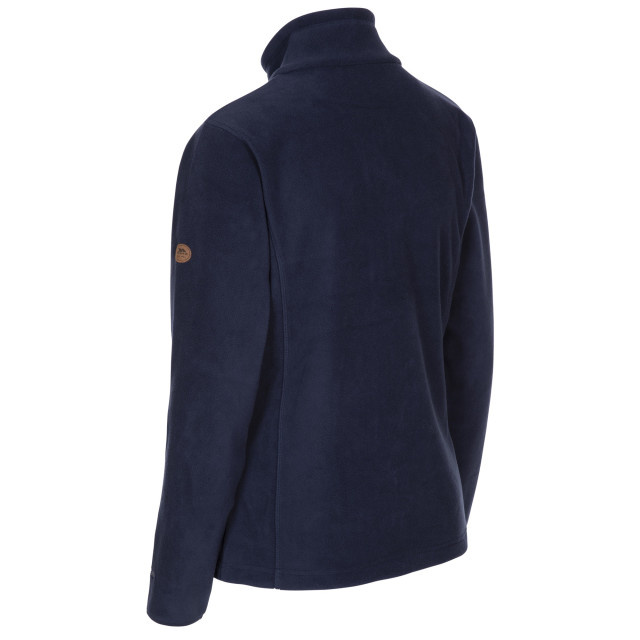 Trespass Dames trouper fleecejack met lederen afwerking UTTP5435_navy large