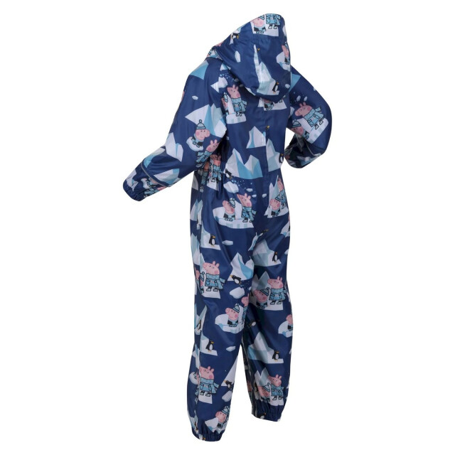 Regatta Kinder/kinder pobble peppa pig puddle suit UTRG8238_spaceblue large
