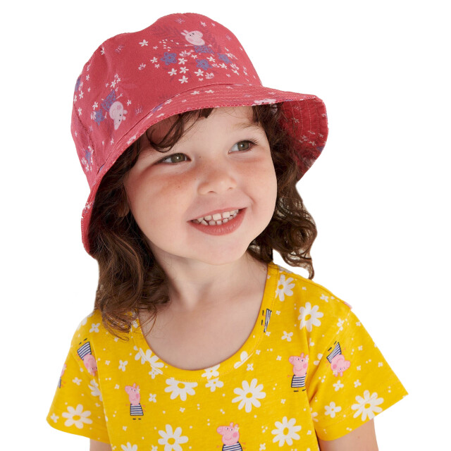 Regatta Kinder/kinder bloem peppa pig zomer emmerhoed UTRG7346_pinkfusion large