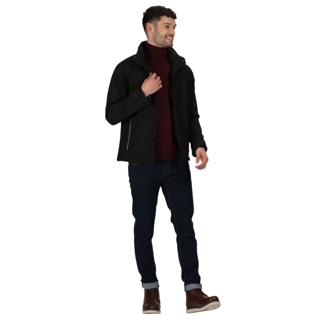 Regatta Heren apex soft shell jacket UTRG5422_black large