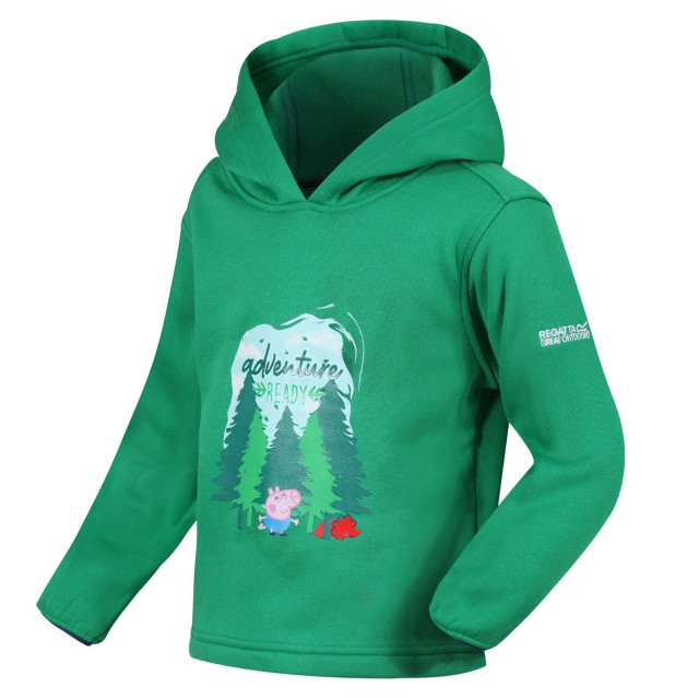 Peppa Pig Kinder/kids bos hoodie UTRG5919_jellybeangreen large