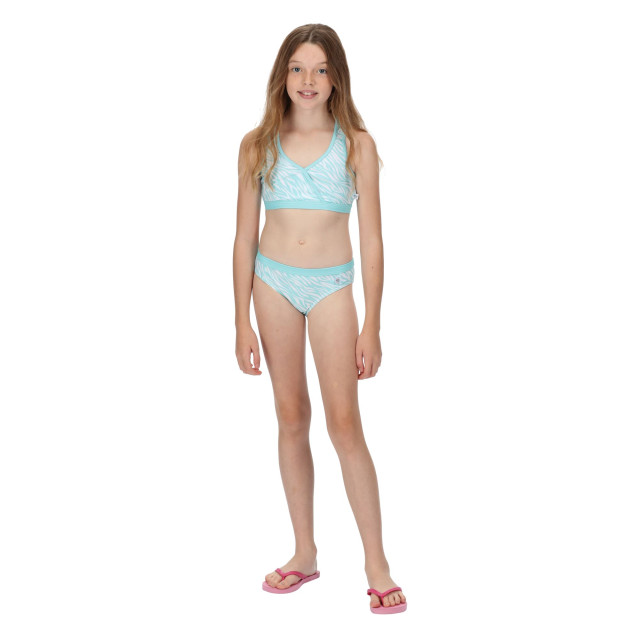 Regatta Meisjes hosanna zebra print bikinibroekje UTRG7214_arubablue large