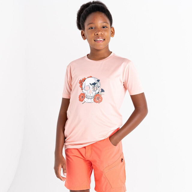 Dare2b Kinderen/kinderen amuse schedel t-shirt UTRG8593_apricotblushpink large