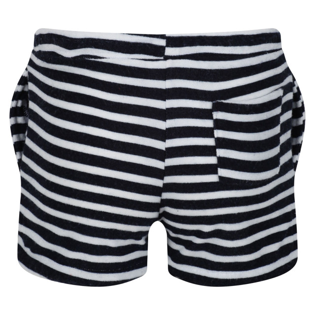 Regatta Childrens/kids dayana towelling stripe casual shorts UTRG7774_navywhite large