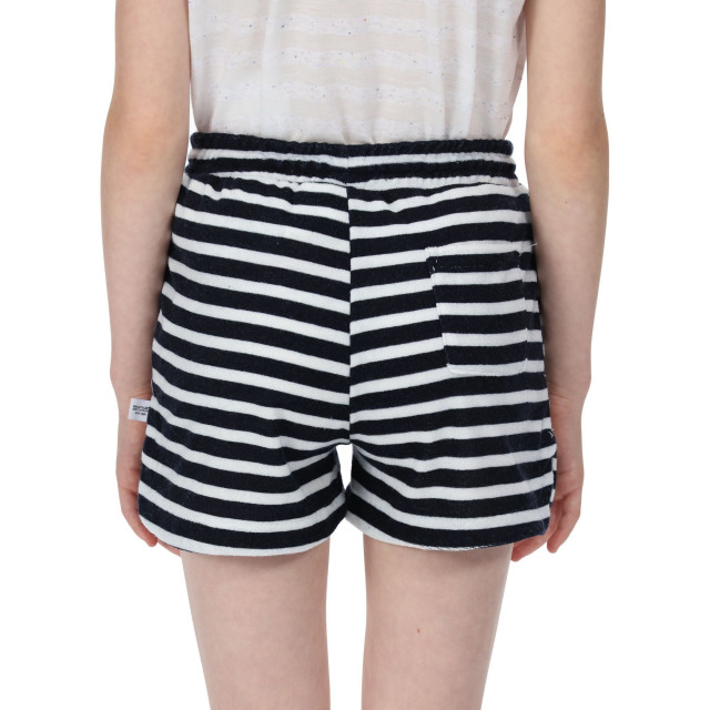 Regatta Childrens/kids dayana towelling stripe casual shorts UTRG7774_navywhite large