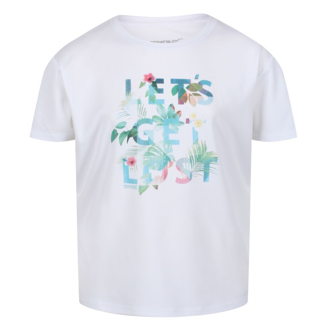 Regatta Kinderen/kinderen alvarado vi planten t-shirt UTRG7571_white large