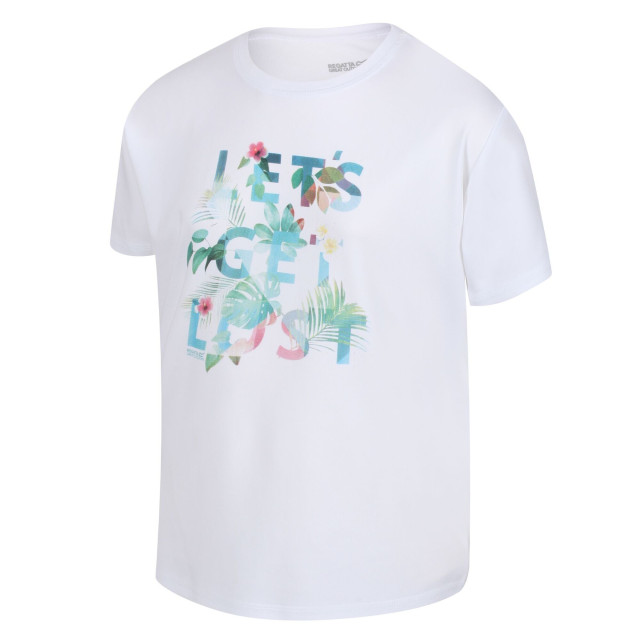 Regatta Kinderen/kinderen alvarado vi planten t-shirt UTRG7571_white large