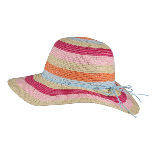 Regatta Kinderen/kinderen mayla gestreepte stoffen zonnehoed UTRG5922_multicoloured large