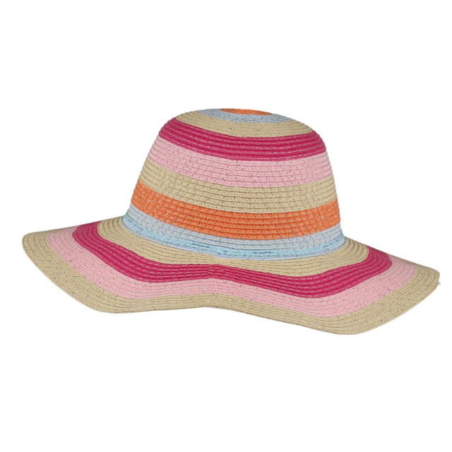 Regatta Kinderen/kinderen mayla gestreepte stoffen zonnehoed UTRG5922_multicoloured large