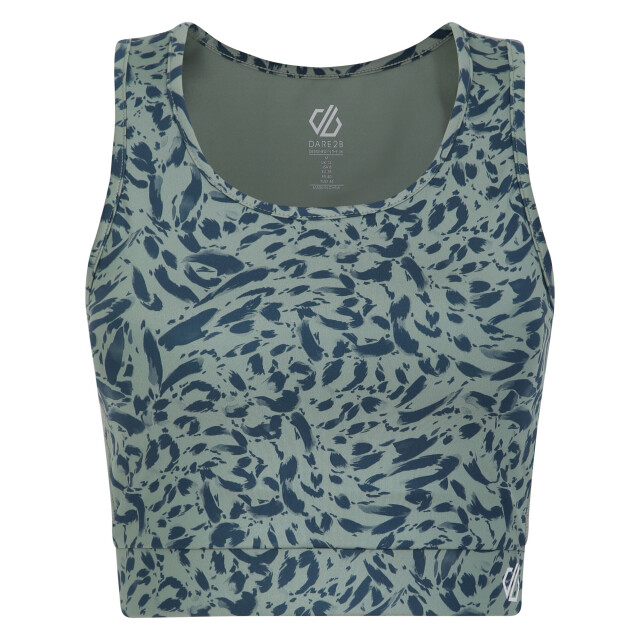 Dare2b Dames fleur east move sportbeha met dierenprint UTRG8682_lilypadgreen large