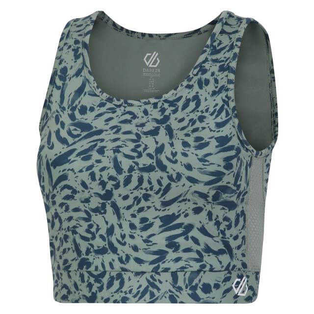 Dare2b Dames fleur east move sportbeha met dierenprint UTRG8682_lilypadgreen large
