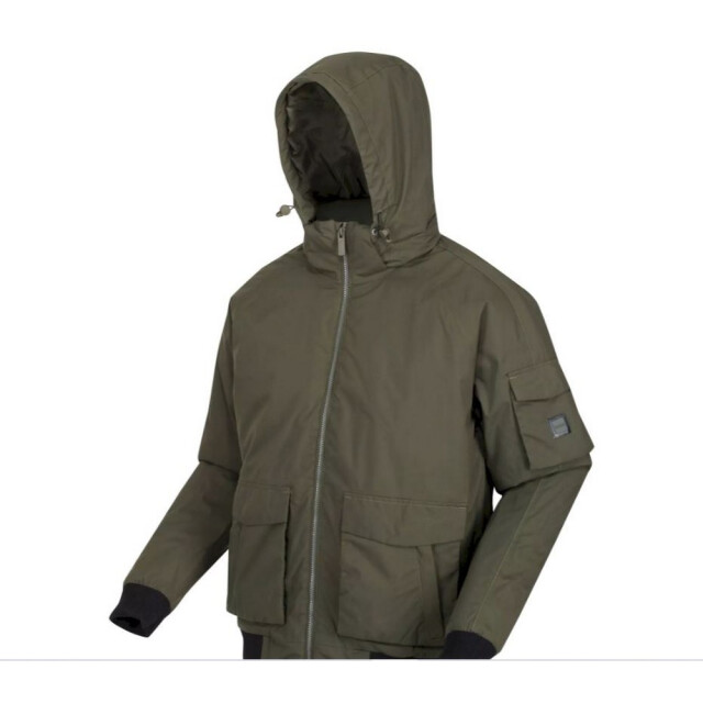 Regatta Heren faizan hooded waterdichte jas UTRG8101_darkkhaki large
