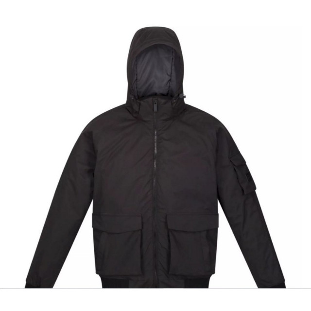 Regatta Heren faizan hooded waterdichte jas UTRG8101_black large