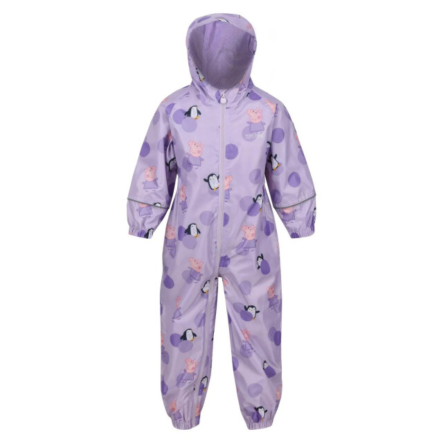 Regatta Kinder/kinder pobble peppa pig puddle suit UTRG8234_pastellilac large