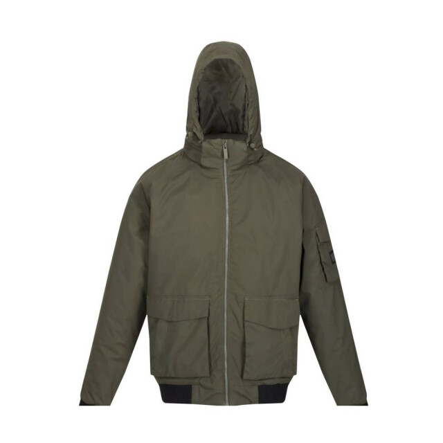 Regatta Heren faizan hooded waterdichte jas UTRG8101_darkkhaki large
