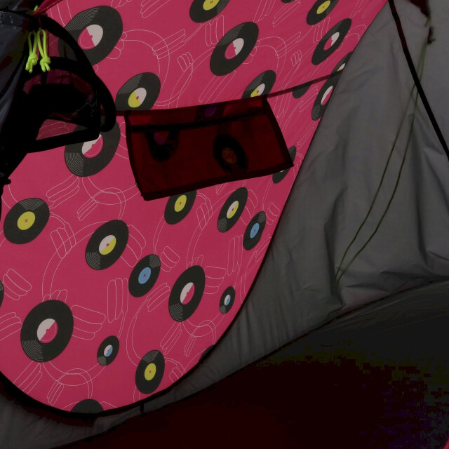 Regatta Malawi vinyl record 2 persoons pop-up tent UTRG7683_pinkblack large