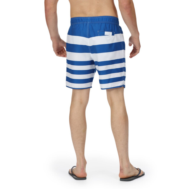 Regatta Heren hamza gestreepte zwemshorts UTRG7318_lapisblue large