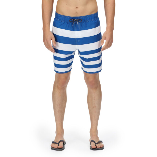 Regatta Heren hamza gestreepte zwemshorts UTRG7318_lapisblue large