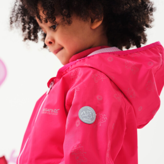Regatta Waterdichte jas voor kinderen/kinderen UTRG5956_brightblush large
