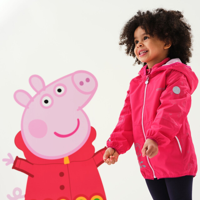 Regatta Waterdichte jas voor kinderen/kinderen UTRG5956_brightblush large