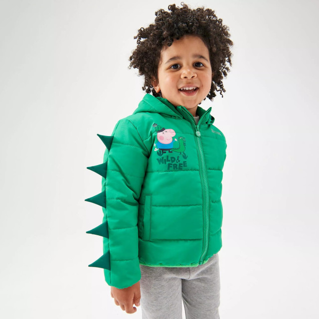 Regatta Childrens/kids wild & free peppa pig padded jacket UTRG8350_jellybeangreen large