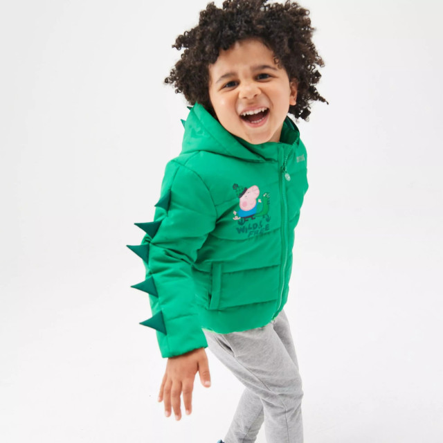 Regatta Childrens/kids wild & free peppa pig padded jacket UTRG8350_jellybeangreen large