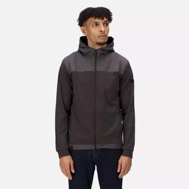 Regatta Heren luis fleece full zip hoodie UTRG8247_darkgrey large