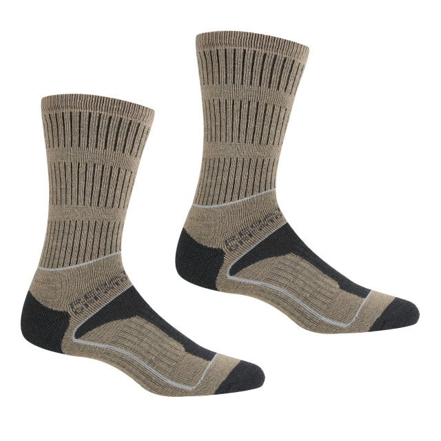 Regatta Dames samaris 3 season boot socks UTRG6074_moccasinbrownbriargrey large