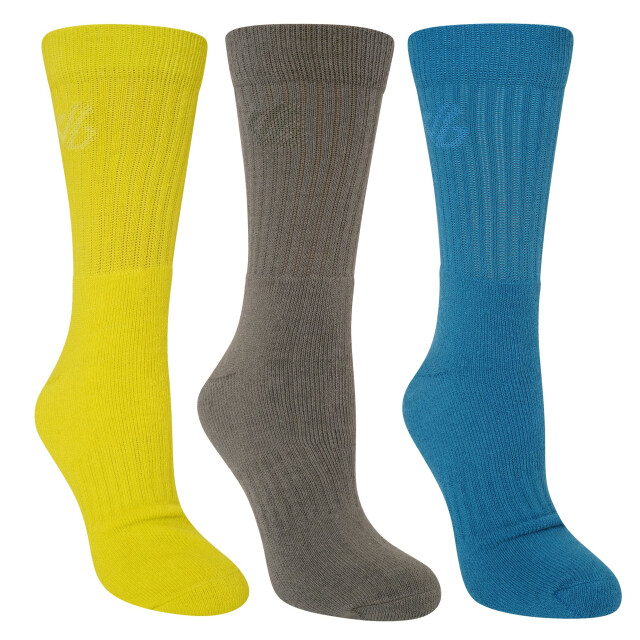 Dare2b Unisex essentials sportsokken voor volwassenen (pak van 3) UTRG8616_fjordblue large
