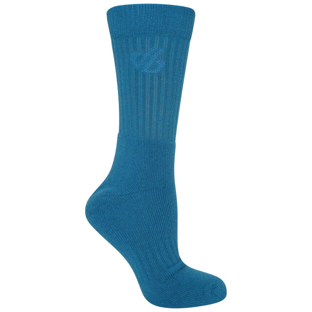 Dare2b Unisex essentials sportsokken voor volwassenen (pak van 3) UTRG8616_fjordblue large