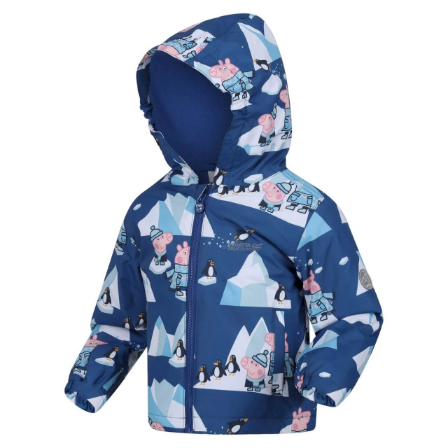 Regatta Kinderen/kinderen muddy puddle peppa pig winter scene padded waterproof jacket UTRG8268_spaceblue large