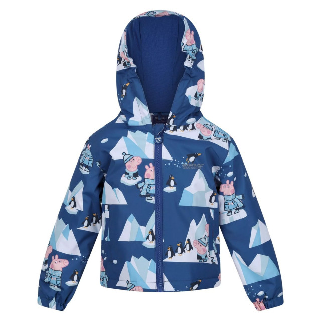 Regatta Kinderen/kinderen muddy puddle peppa pig winter scene padded waterproof jacket UTRG8268_spaceblue large