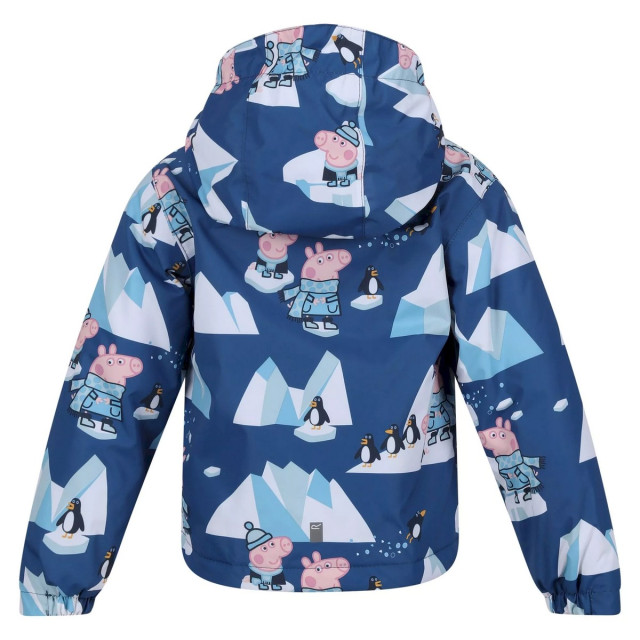 Regatta Kinderen/kinderen muddy puddle peppa pig winter scene padded waterproof jacket UTRG8268_spaceblue large