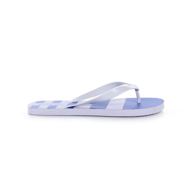 Regatta Heren bali gestreepte teenslippers UTRG7608_lapisbluewhite large