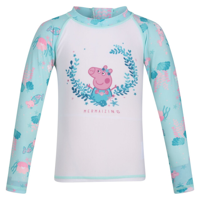 Regatta Kinder/kinder peppa pig rash guard set UTRG7371_arubabluewhite large
