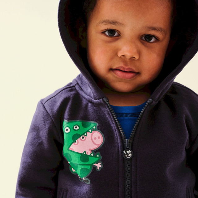 Regatta Peuter peppa pig full zip hoodie UTRG7604_navy large