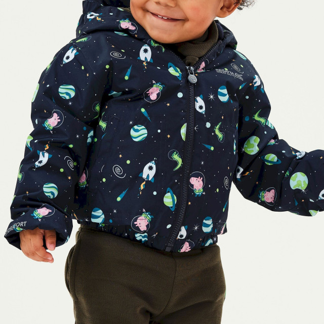 Regatta Kinder/kinder muddy puddle cosmic peppa pig gewatteerd jasje UTRG6690_navy large