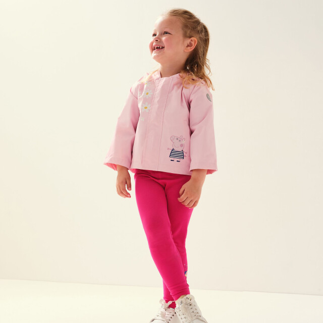 Regatta Kinder/kids peppa pig waterdicht jasje UTRG7315_pinkmist large