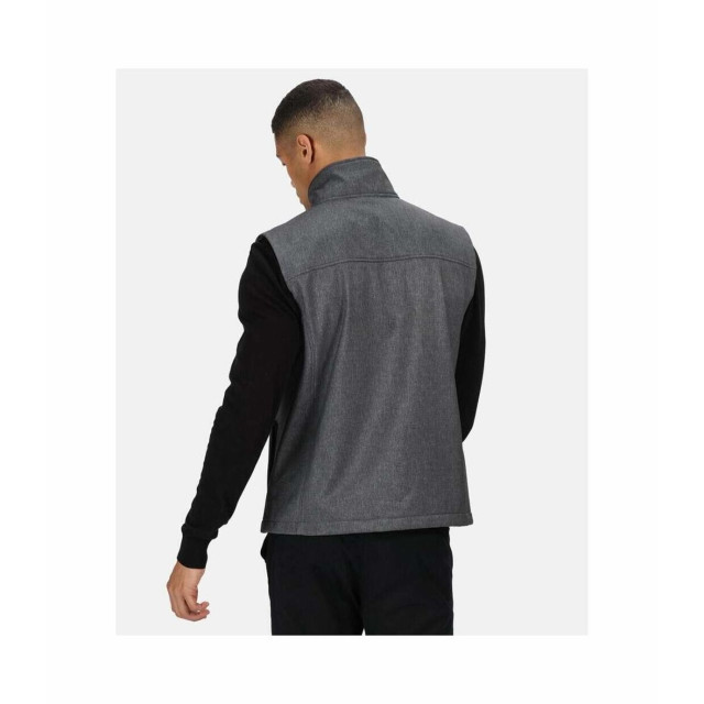 Regatta Heren flux marl softshell body warmer UTRG5895_greymarl large