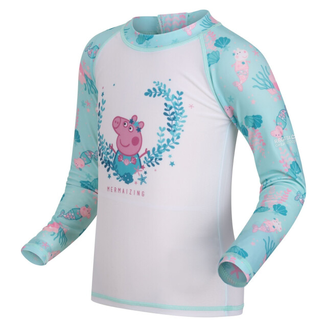 Regatta Kinder/kinder peppa pig rash guard set UTRG7371_arubabluewhite large