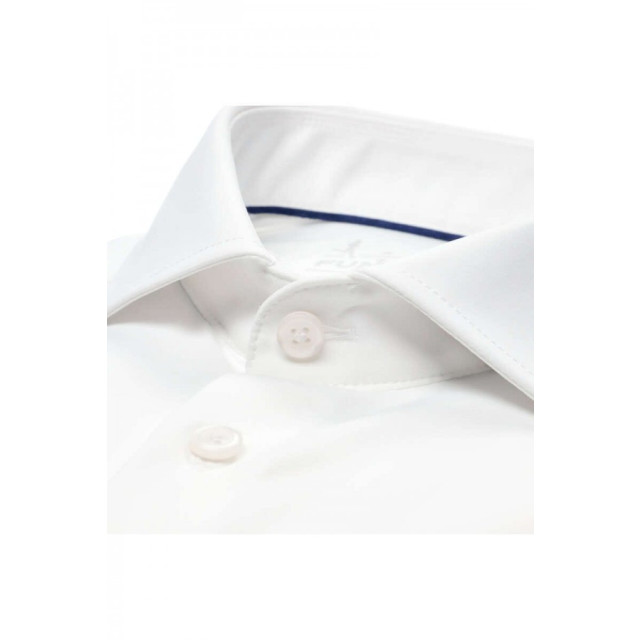 Pure 4030-21750 900 white uni stretch overhemd lange mou 900 White Uni/4030-21750 large