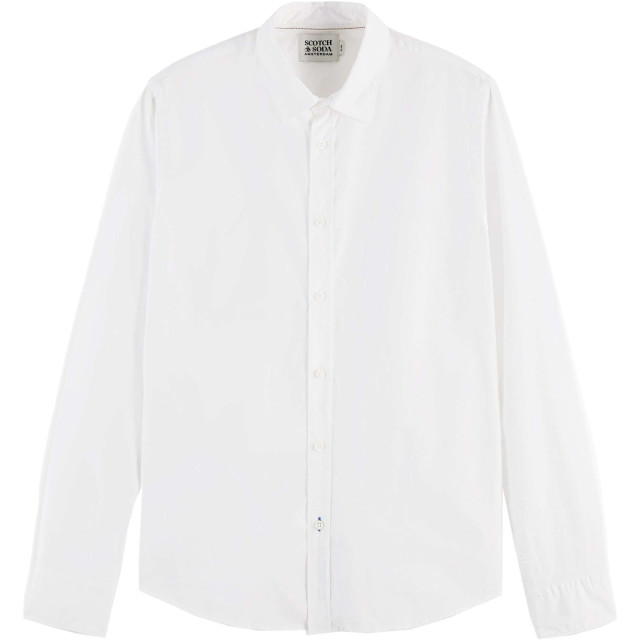 Scotch & Soda Essential solid organic co/ea sli white 165316-0006 large