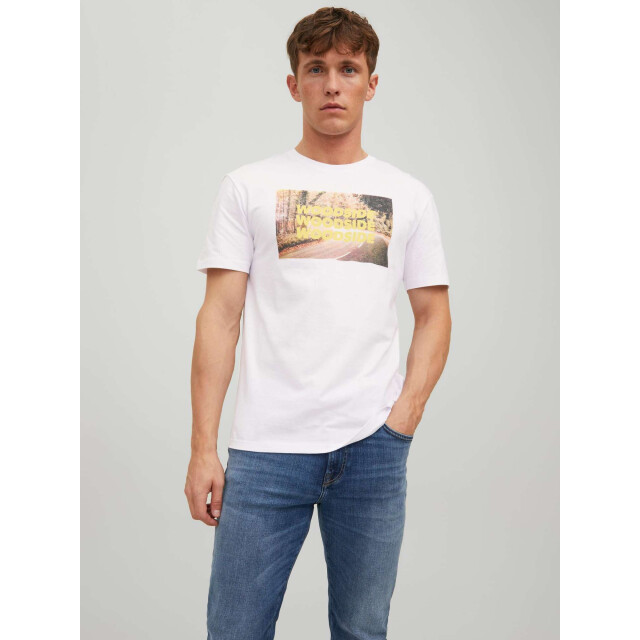 Jack & Jones Outside tee ss crew neck bright white 12216180-177627 large