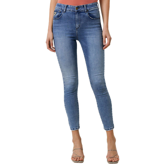 Lois Celia hi rise skinny cobalt stone denim 2036-5374 large