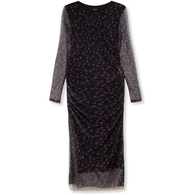Refined Department Knitted flower mesh dress maila purple R21103578-801 large