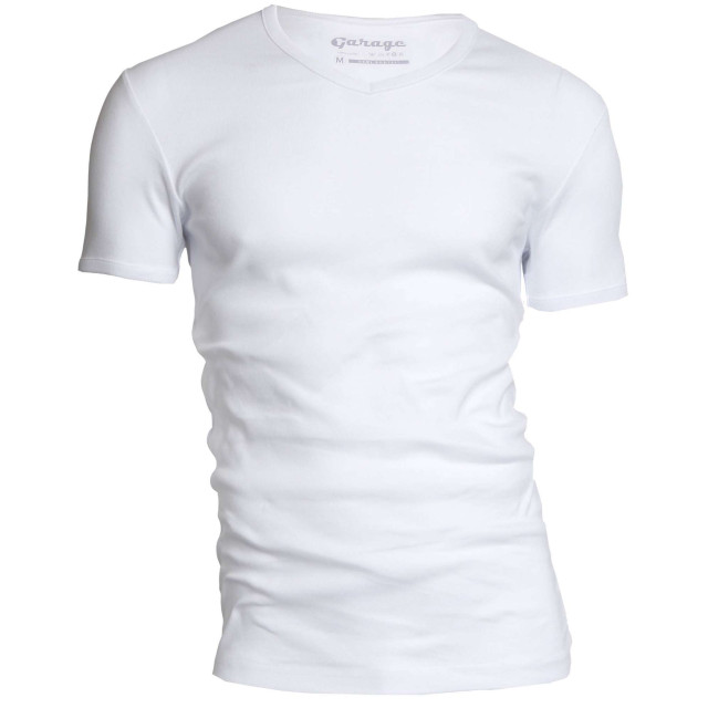 Garage Basis t-shirt v-hals semi bodyfit 302-100 large
