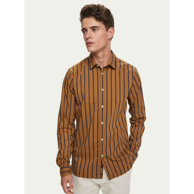 Scotch & Soda Regular fit satin striped shirt combo a 158418-0217 large